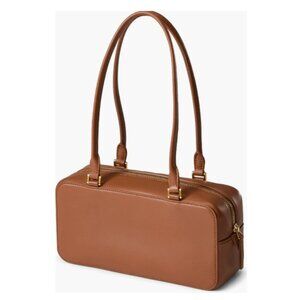 Veronica Beard Boxy Leather Shoulder Bag